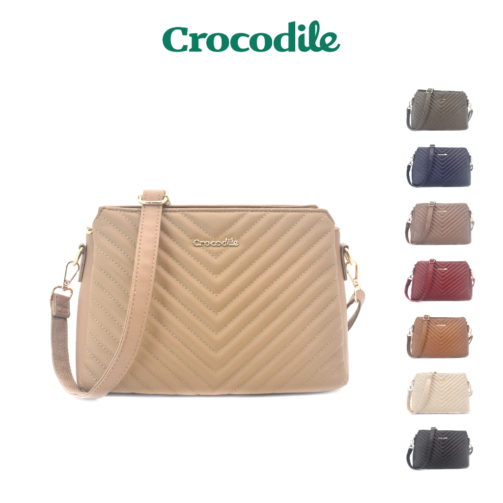 Crocodile RHOD Women Sling Bag New Design Beg Raya Shopee Malaysia