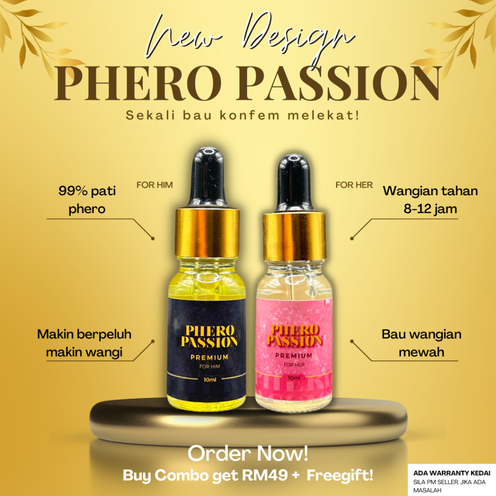 Perfume Phero Passion Pemikat Pasangan Lelaki Pemikat Wanita