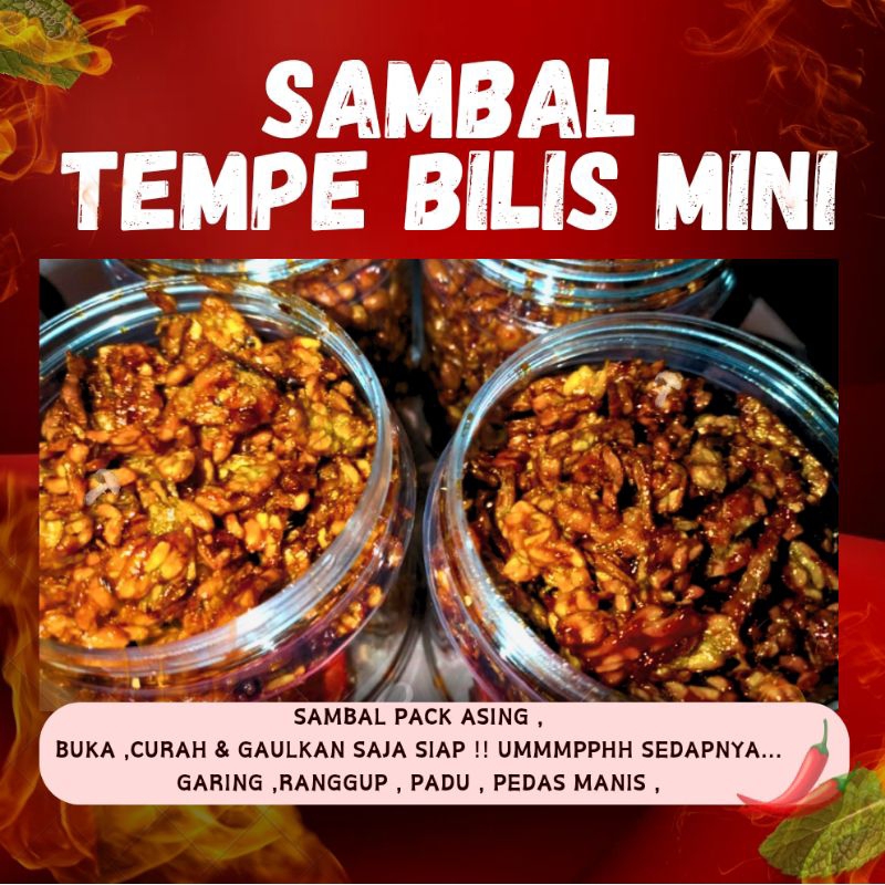 TEMPE SAMBAL BILIS MINI DELICIOUS (SAMBAL PACK ASING) | Shopee Malaysia
