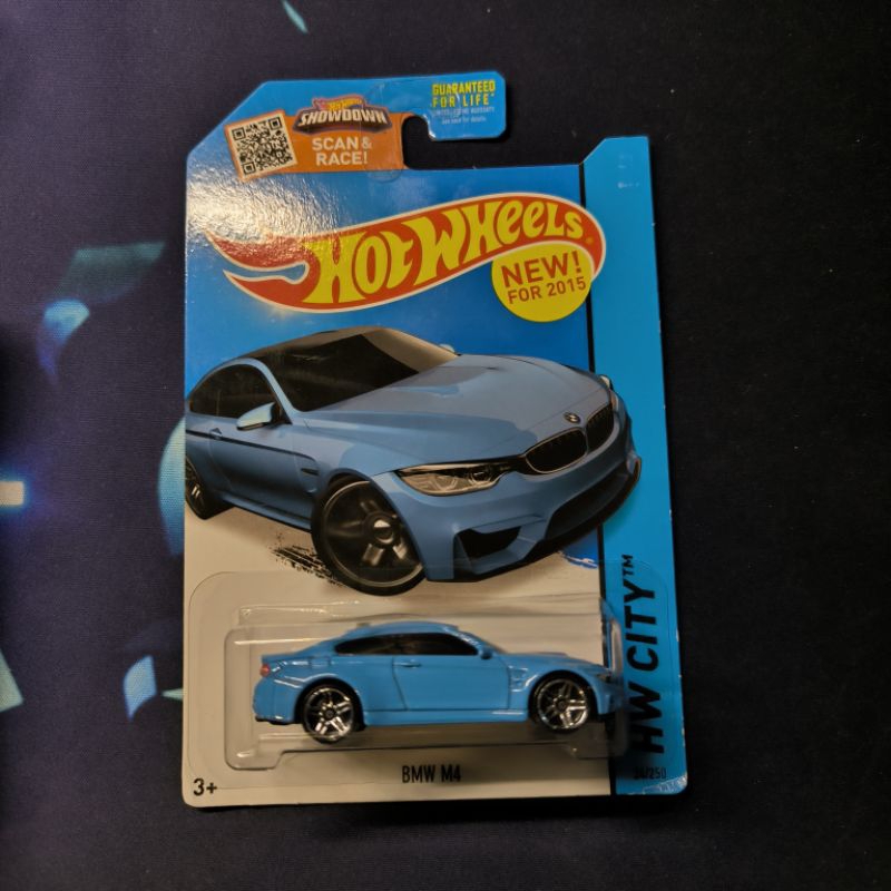 Hot Wheels Mainline 2024 | BMW M4 BLUE | Shopee Malaysia