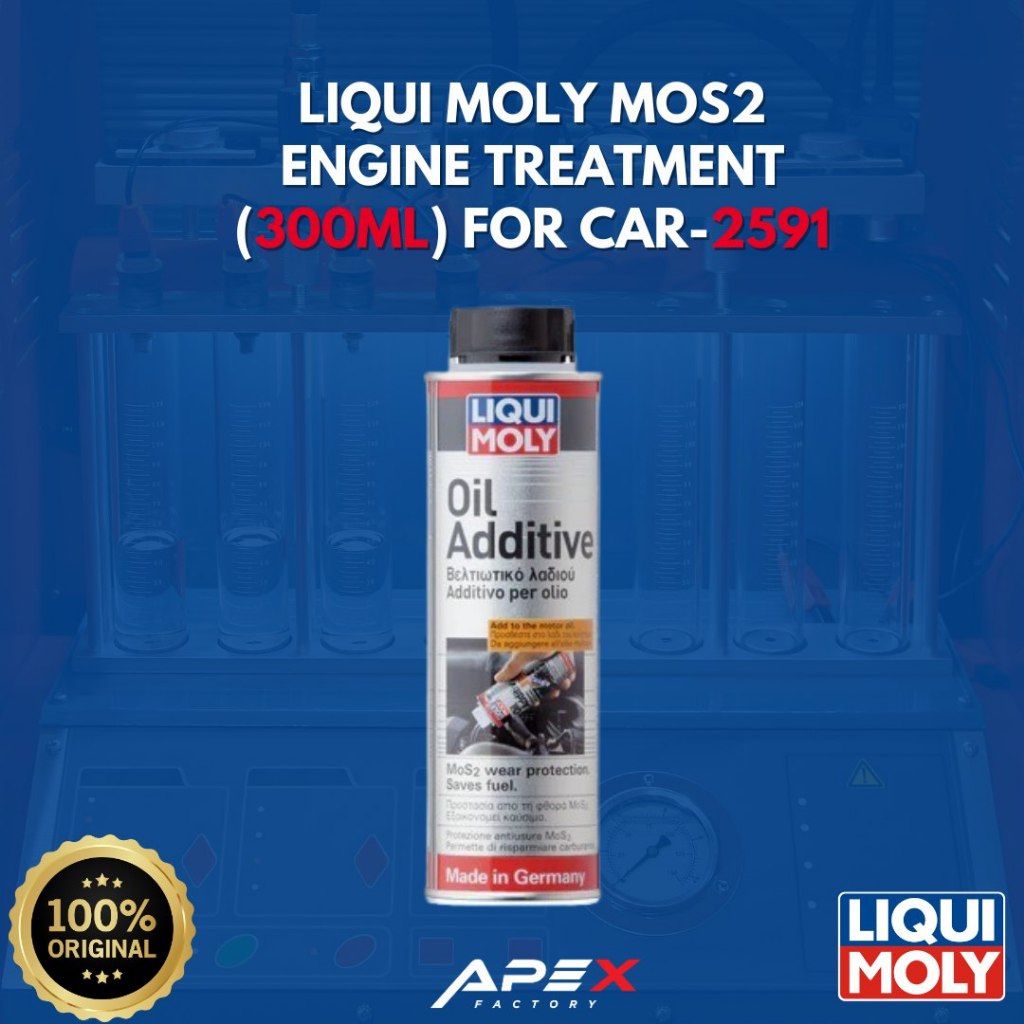 LIQUI MOLY MOS2 OIL ADDITIVE ENGINE TREATMENT 300ML Shopee Malaysia
