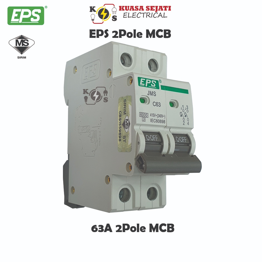 EPS 1Pole / 2Pole / 3Pole MCB 6A /10A / 16A / 20A / 32A / 40A / 63A ...