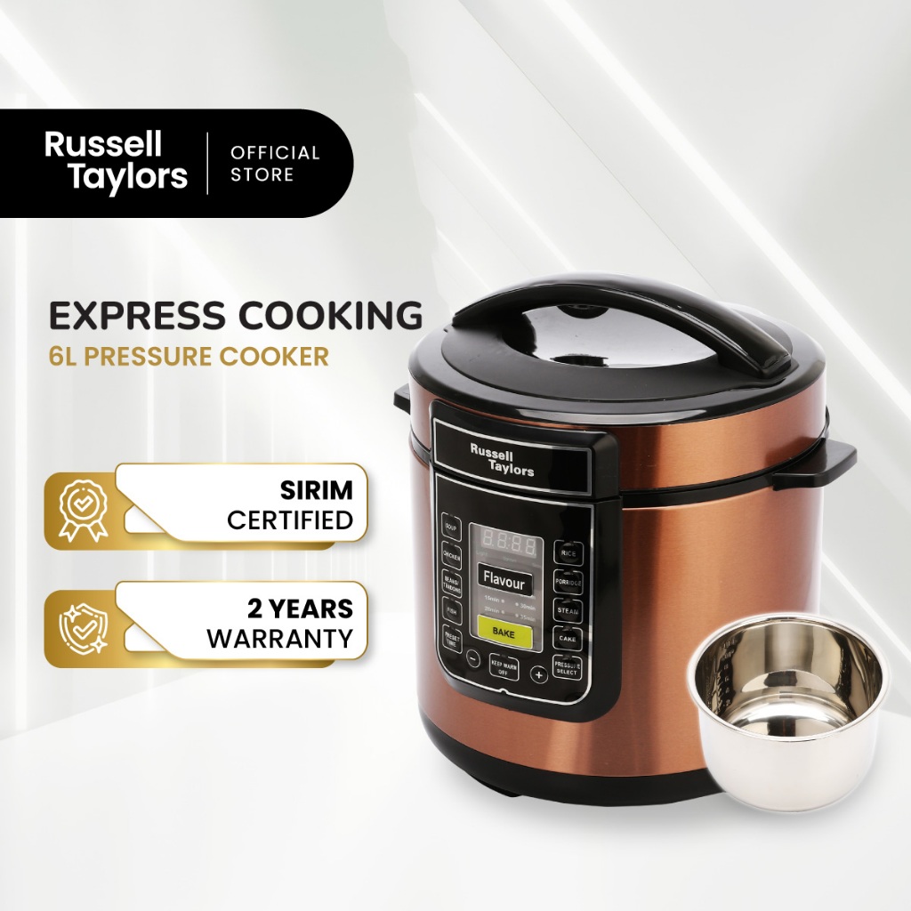 Russell Taylors Pressure Cooker Stainless Steel Pot PC 60 Rice