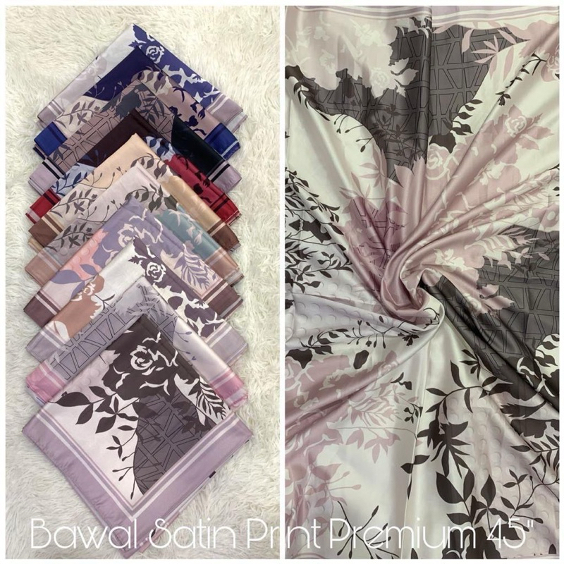 BORONG 10 PCS - BAWAL SATIN PREMIUM CORAK (CLEAR STOCK) | Shopee Malaysia