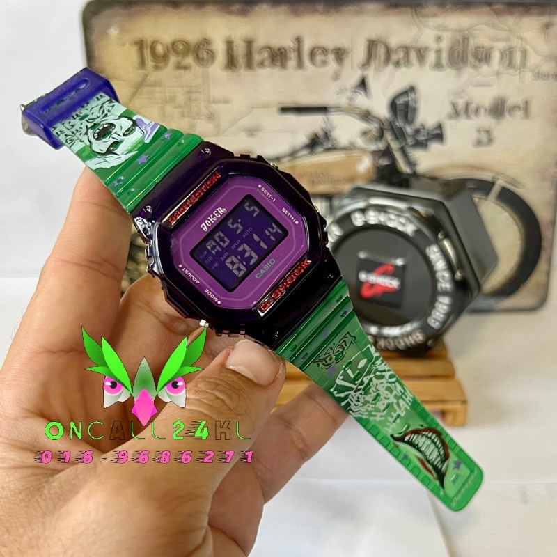 Custom Item Gshk Joker petak jam tangan unisex lelaki perempuan murah Shopee Malaysia