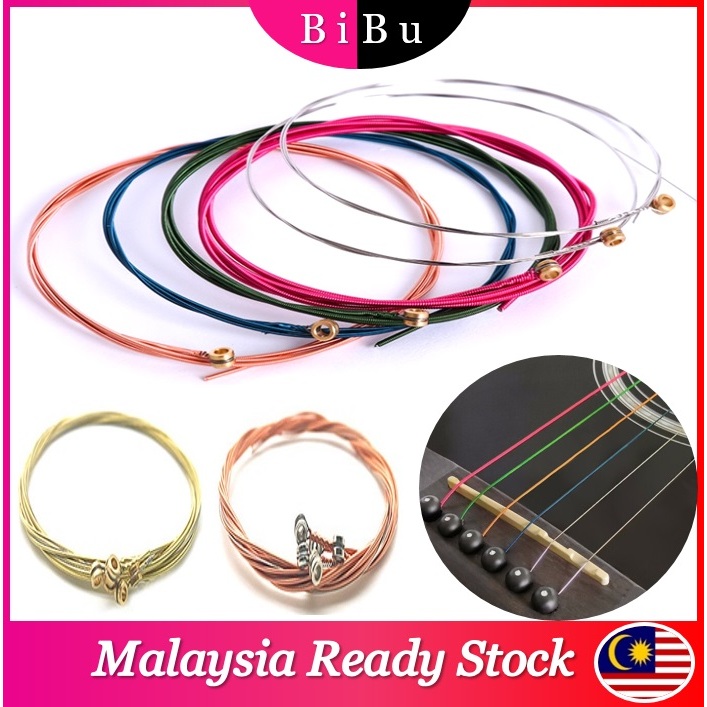 Acoustic Guitar String Set Colourful Strings Gold String Rose Gold