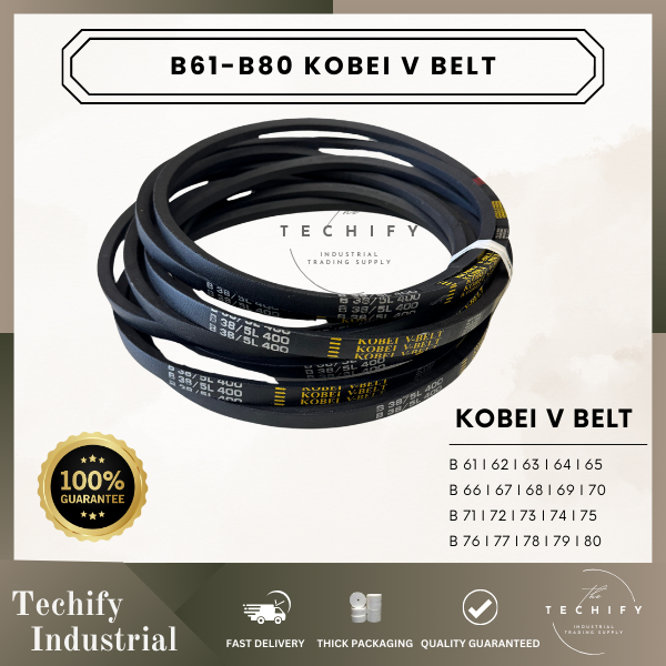 KOBEI V BELT B81 TO B100 B81 B82 B83 B84 B85 B86 B87 B88 B89 B90 B91 ...