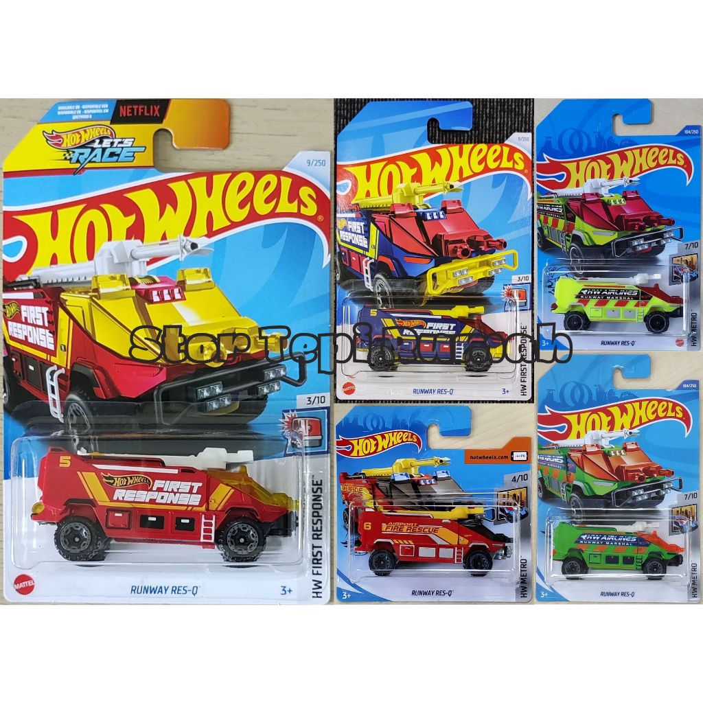 Hot Wheels Runway Res Q Fantasy First Response Metro Shopee Malaysia