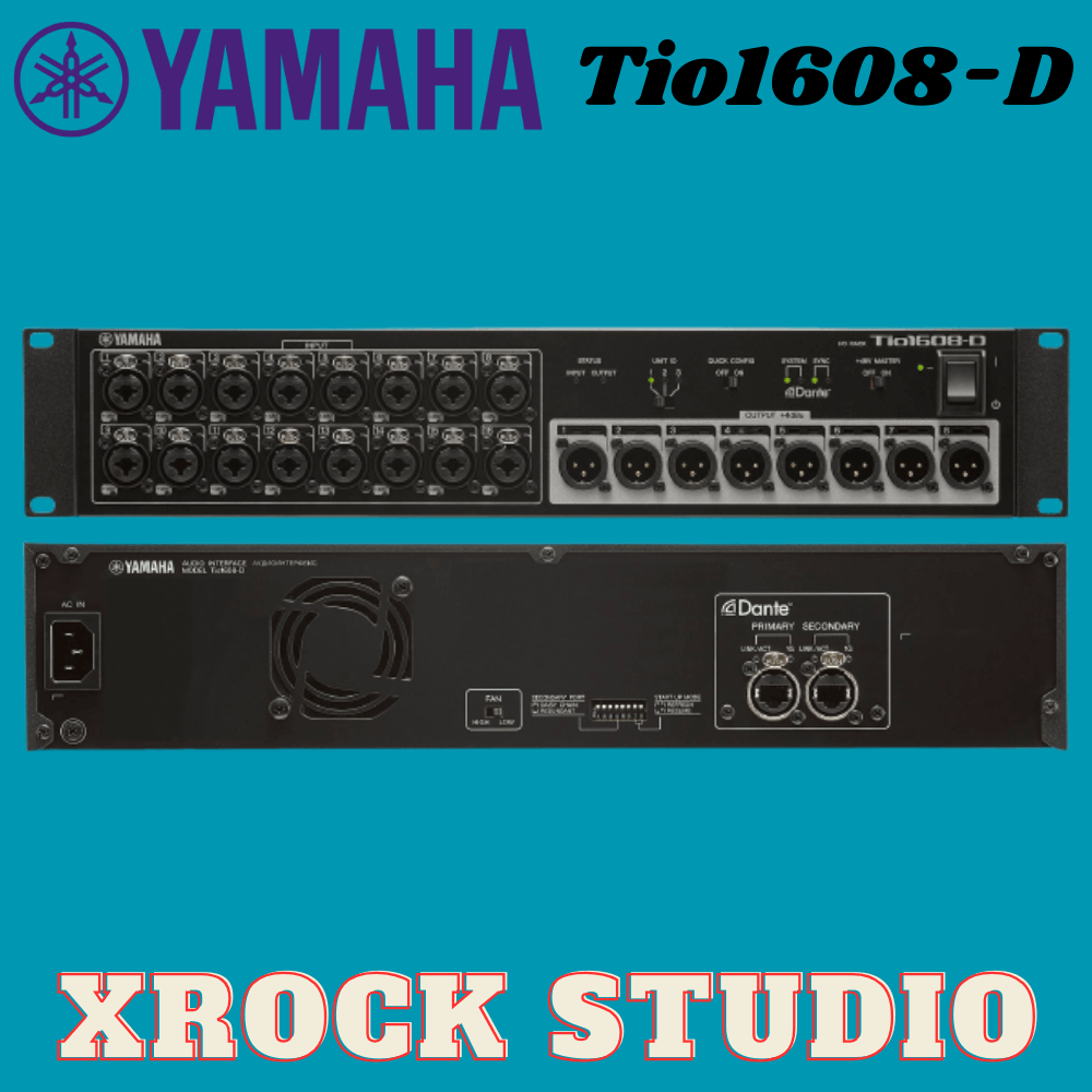 Yamaha Tio1608D 16in/8out Digital Stage Box with Dante (Tio1608 D