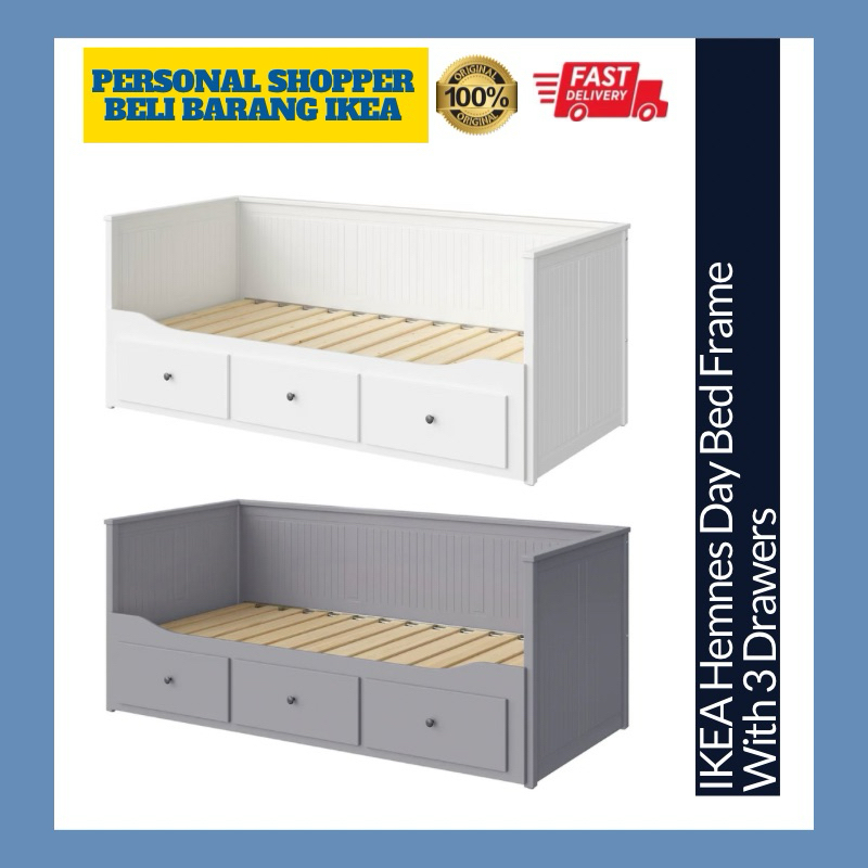 [INSTALLATION SERVICE PROVIDED] IKEA Hemnes Day Bed Frame With 3