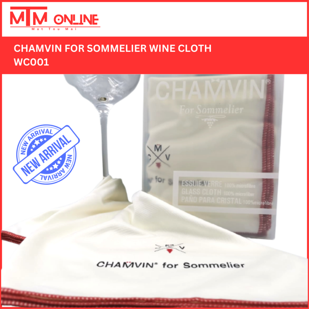 Chamvin Sommelier Glass Cloth/Wine Cloth/Microfiber Glass Cloth/No Lint