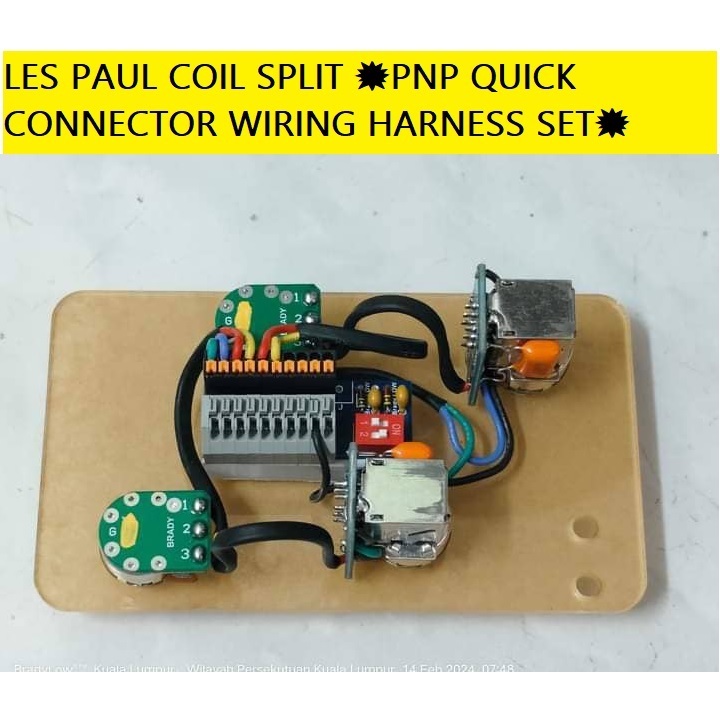 💥PNP 💥 LES PAUL ⚠️Coil Split QUICK CONNECTOR WIRING HARNESS SET💥 ...
