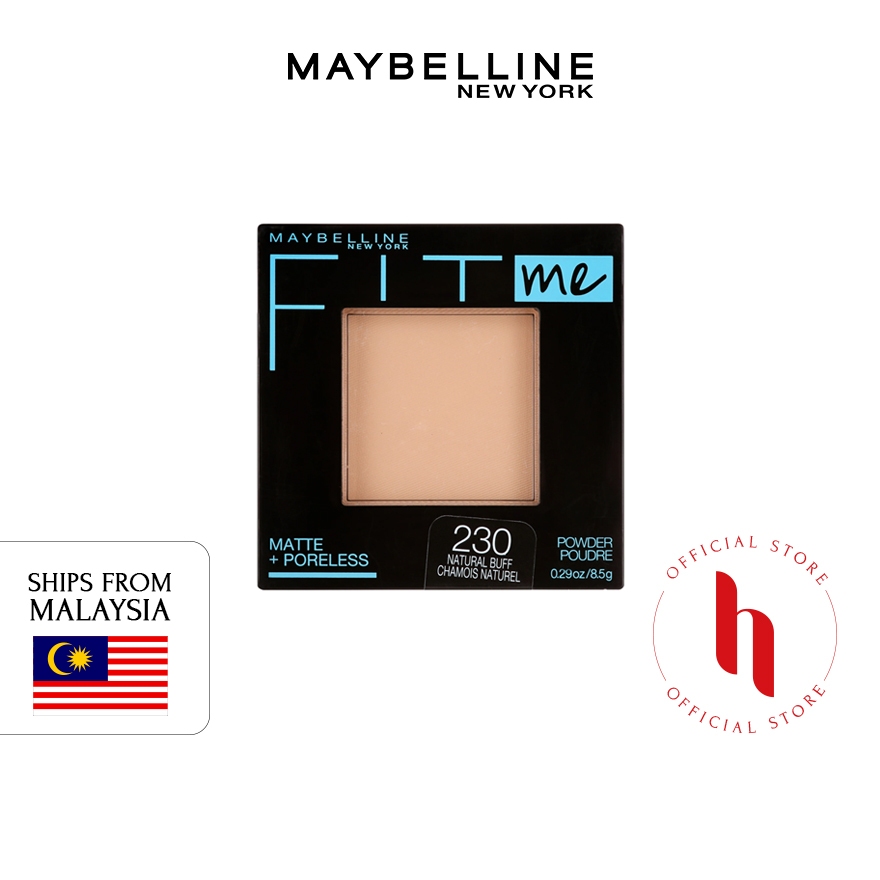 Maybelline Fit Me Matte Poreless Pressed Powder 9g 230 Natural Buff Shopee Malaysia 4321