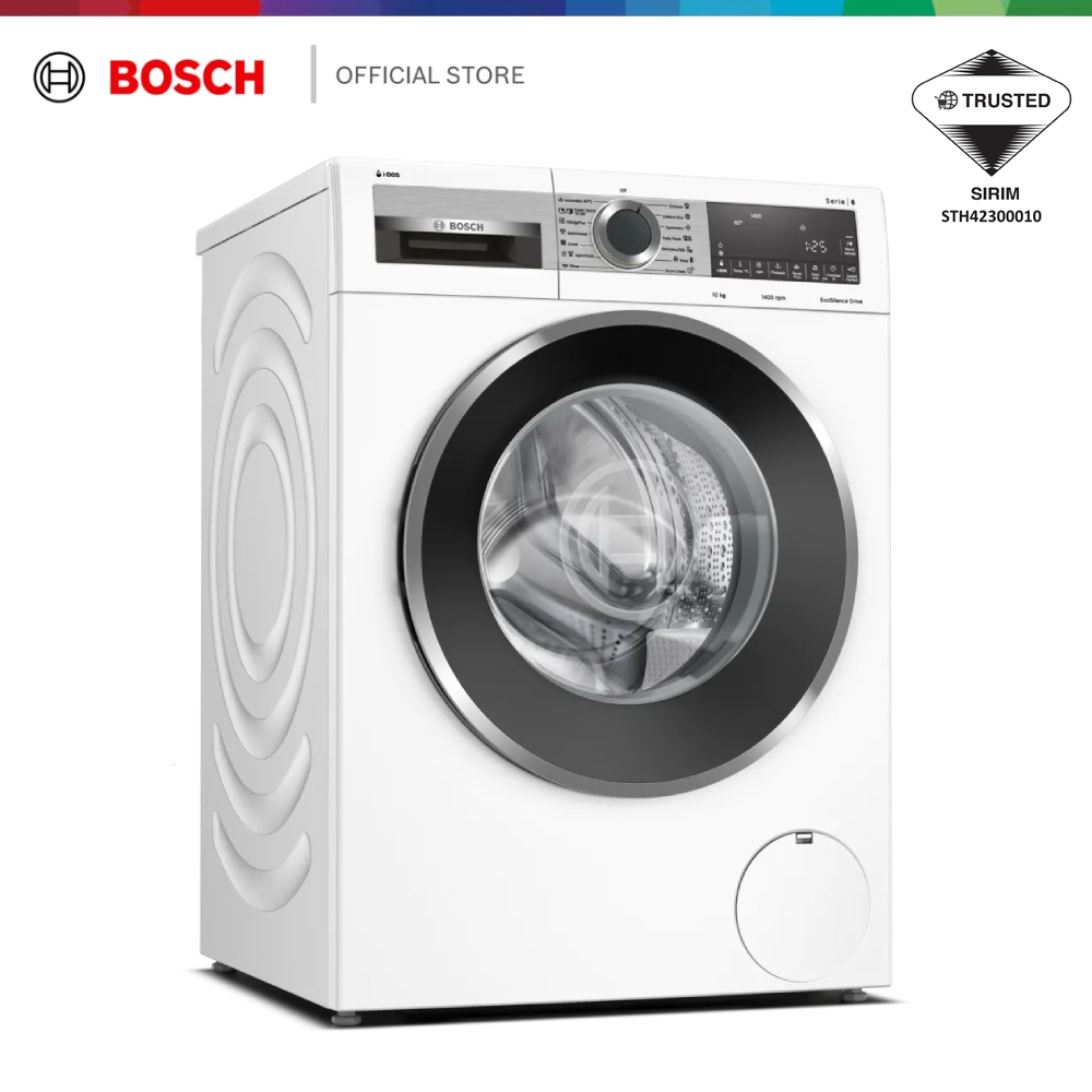 Bosch Series 6 10kg Front Load Washing Machine 1400rpm, iDOS