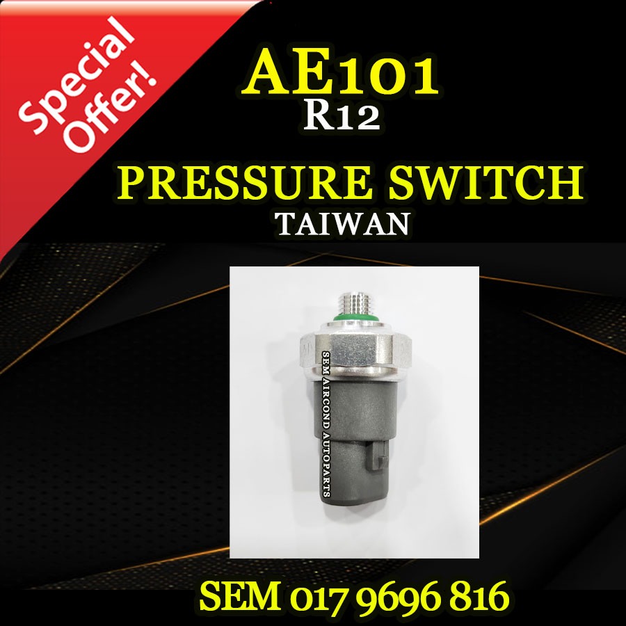 TOYOTA AE101 R12 TAIWAN NEW 4 PIN PRESSURE SWITCH/ SUIS (CAR AIRCOND ...