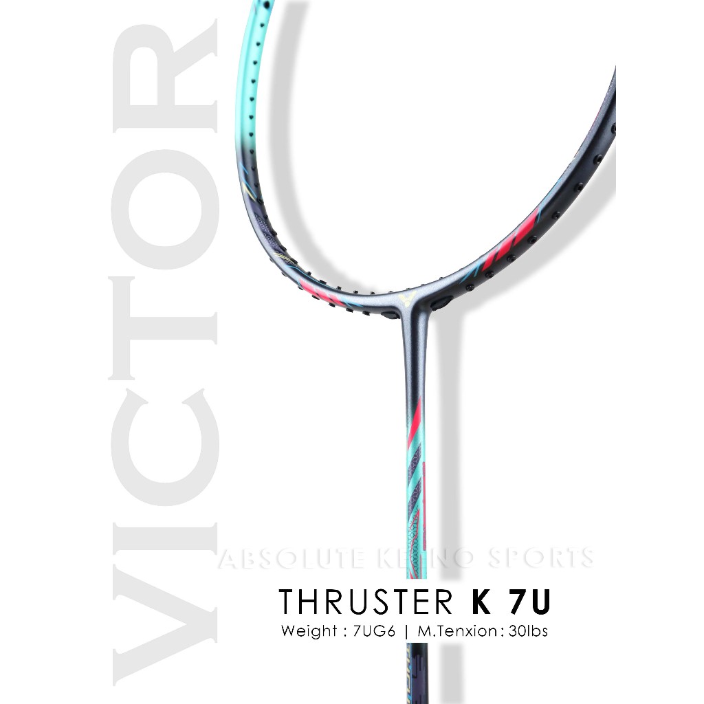 VICTOR Thruster K 7U Badminton Racket | Shopee Malaysia