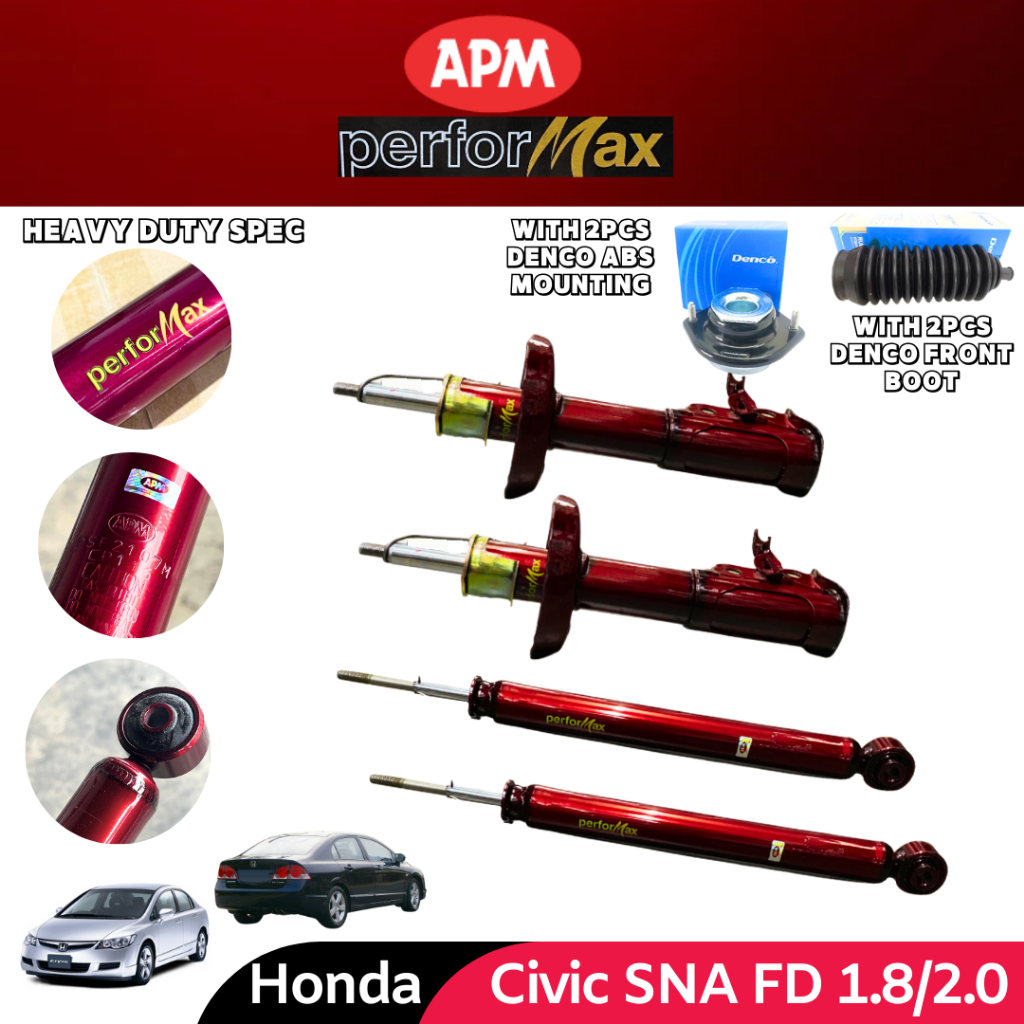 APM Performax Honda Civic Sna FD 1.8 2.0 Front Rear Heavy Duty