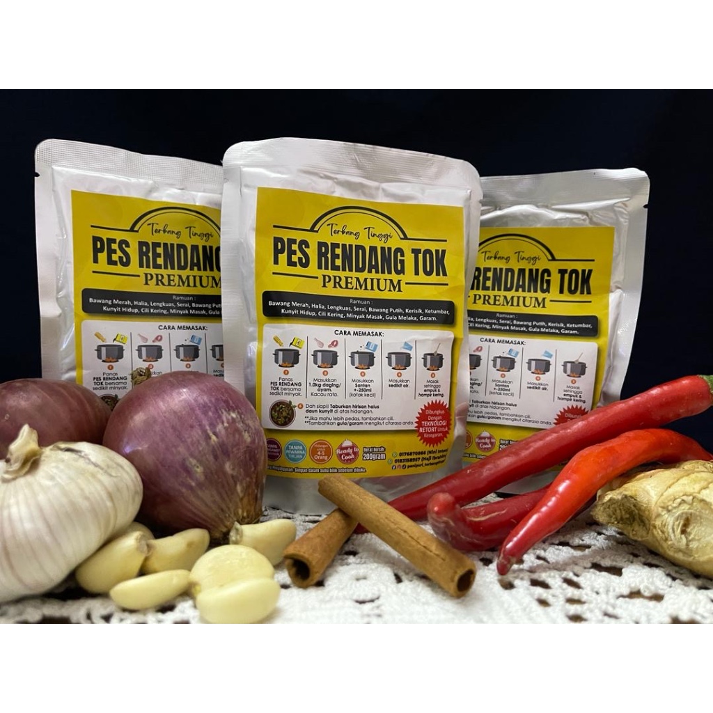 PES RENDANG TOK 200g READY TO COOK ( VENDOR ) | Shopee Malaysia