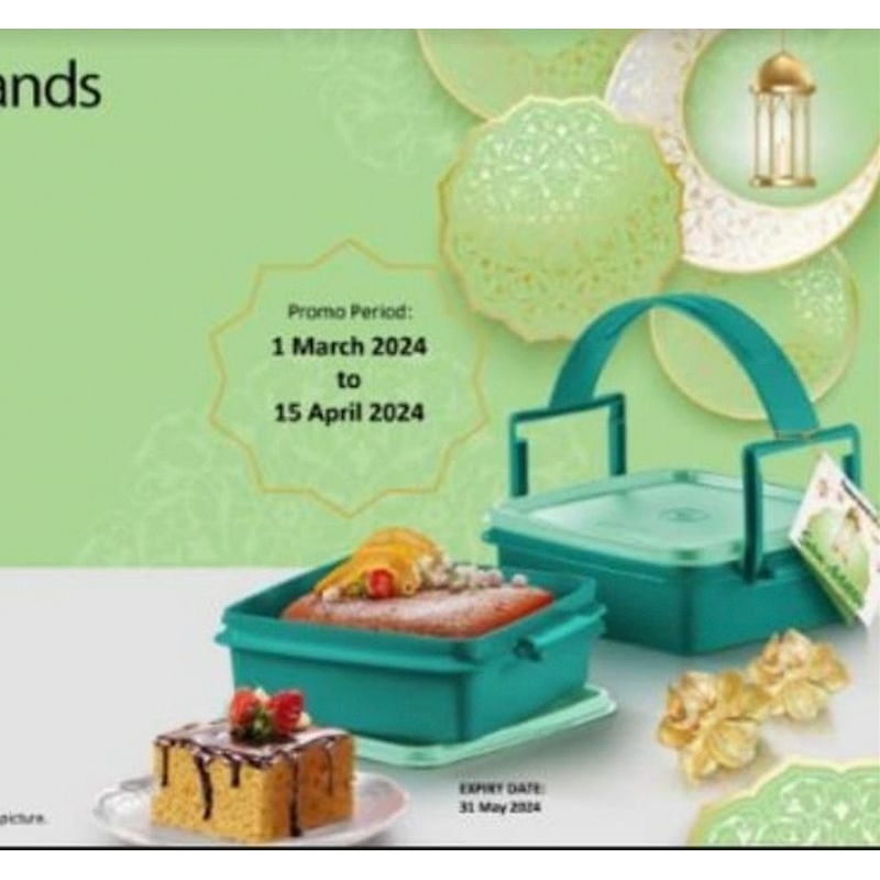 Tupperware Raya Cake Gift set 2024(2pcs)Double Chocolate Cake 230g