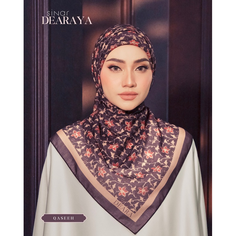 Deara Bidang 45 [100% Original][Free Brooch] Tudung Bawal Printed ...