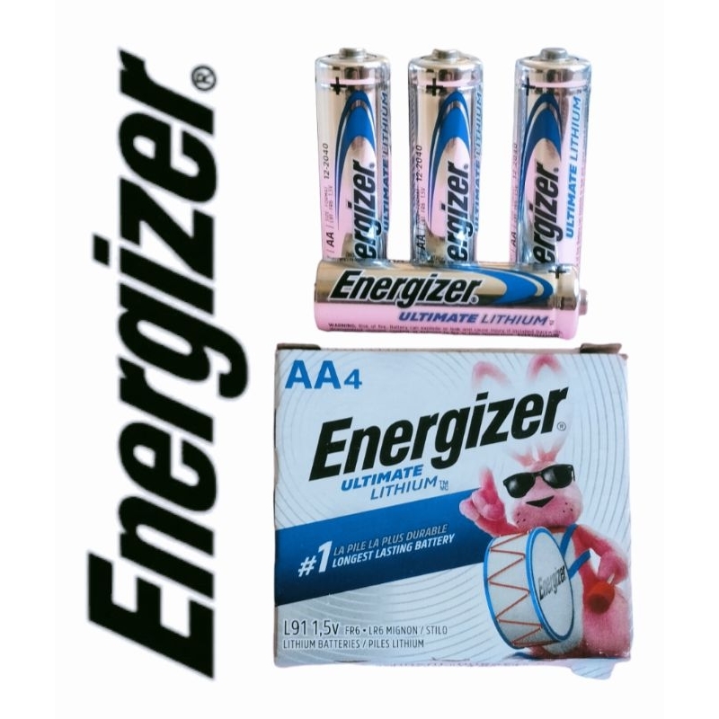 Energizer Ultimate Lithium Batteries Aa L91 15v 4pcs Shopee Malaysia 4915