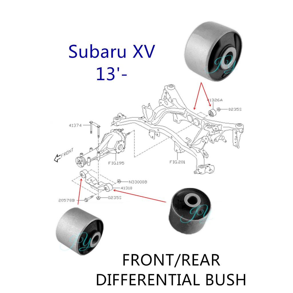 (1pcs) Subaru XV 13'- Forester Impreza Legacy FRONT REAR Differential ...