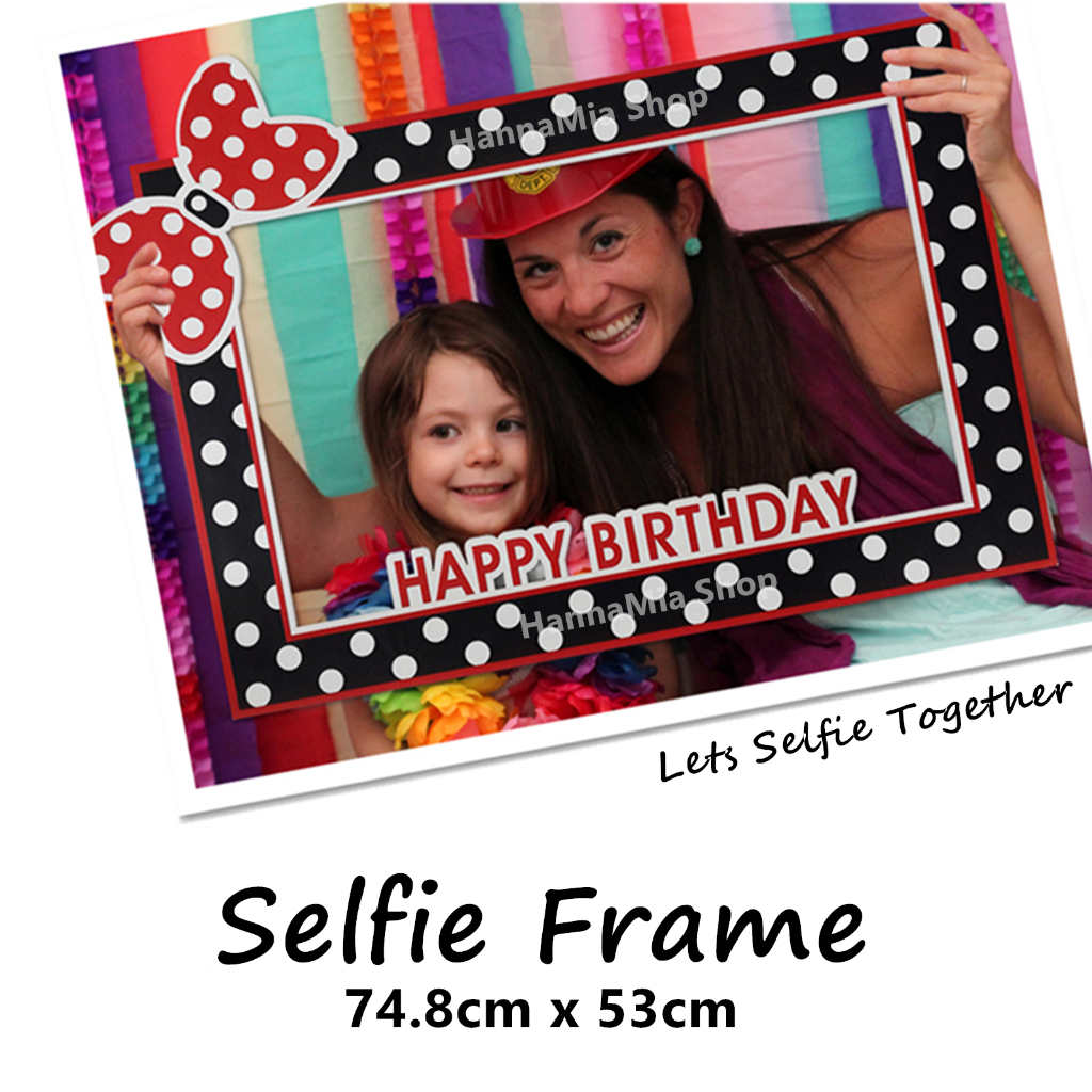 Styrofoam Party Selfie Frame Photo Booth Party Event Birthday Selfie