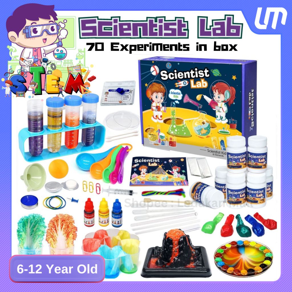 𝙍𝙚𝙖𝙙𝙮 𝙎𝙩𝙤𝙘𝙠 70 Lab Experiments Science Kits for Kids STEM Educational ...