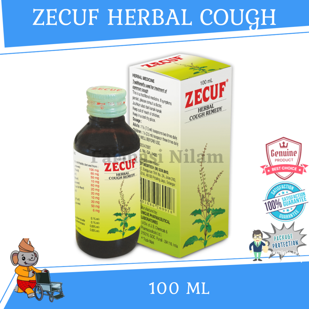 Zecuf Herbal Cough Remedy 100mL | Shopee Malaysia