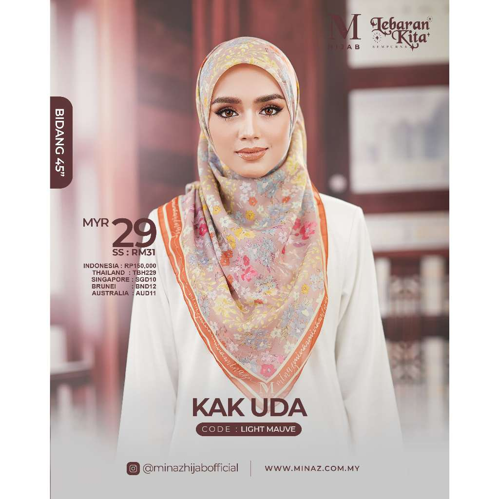 Tudung Bawal Jenama MINAZ HIJAB Edisi Lebaran Kita Series (Keluaran ...