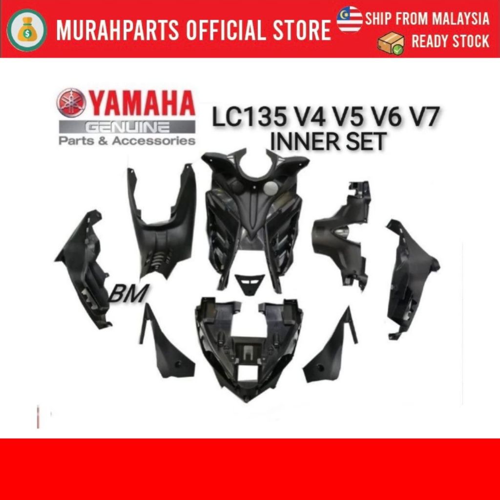 (9PCS) 100% ORIGINAL LC135 V4 V5 V6 V7 NON COLOUR PARTS INNER SET INNER ...