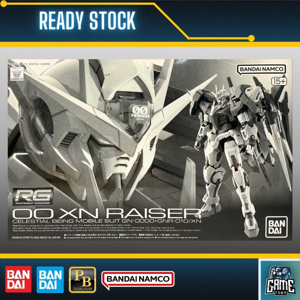 Premium Bandai RG 1/144 GN-0000+GNR-010/XN 00 XN Raiser | Shopee Malaysia