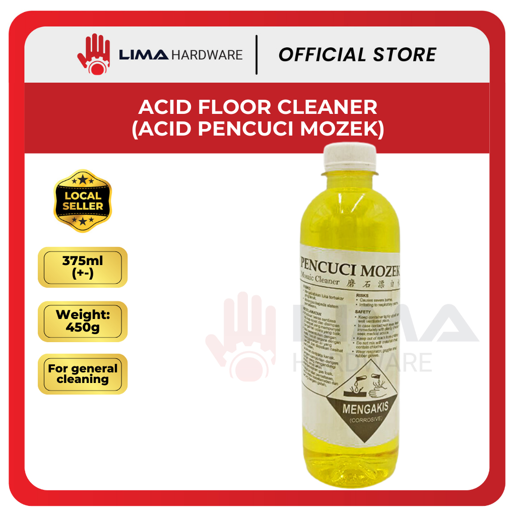 Acid Floor Cleaner, Asid Pencuci Mozek, Pencuci mozek +/ 375ML