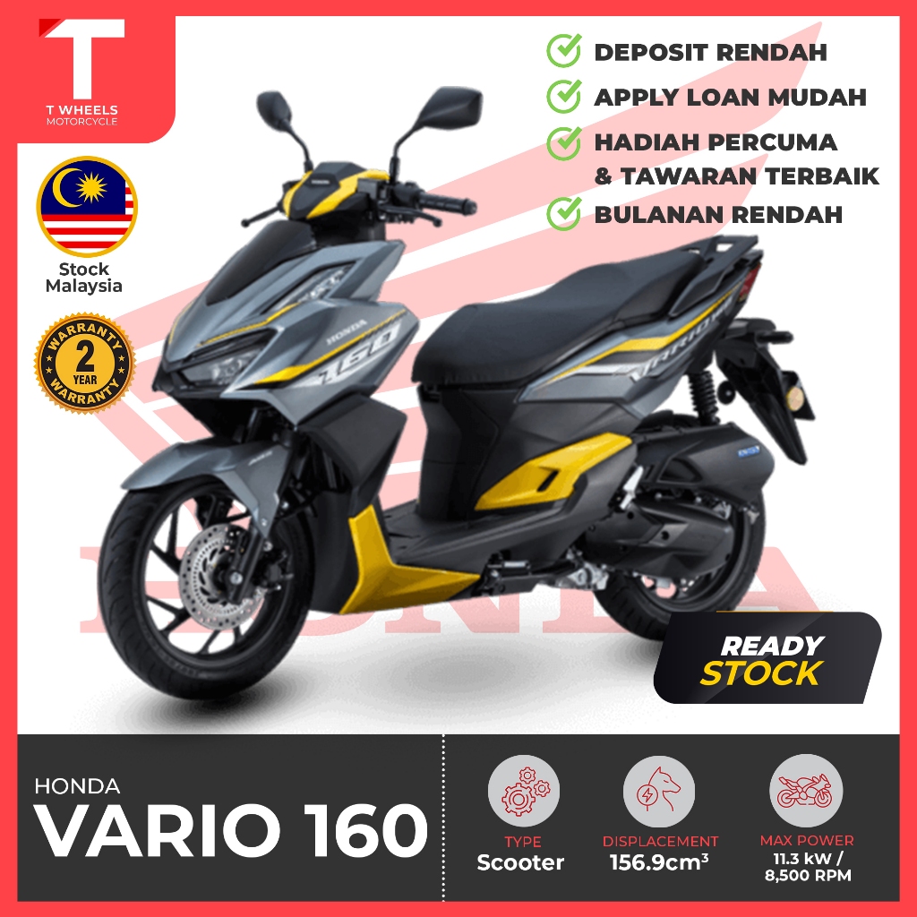 HONDA Vario 160/Scooter/New Stock/160CC | Shopee Malaysia