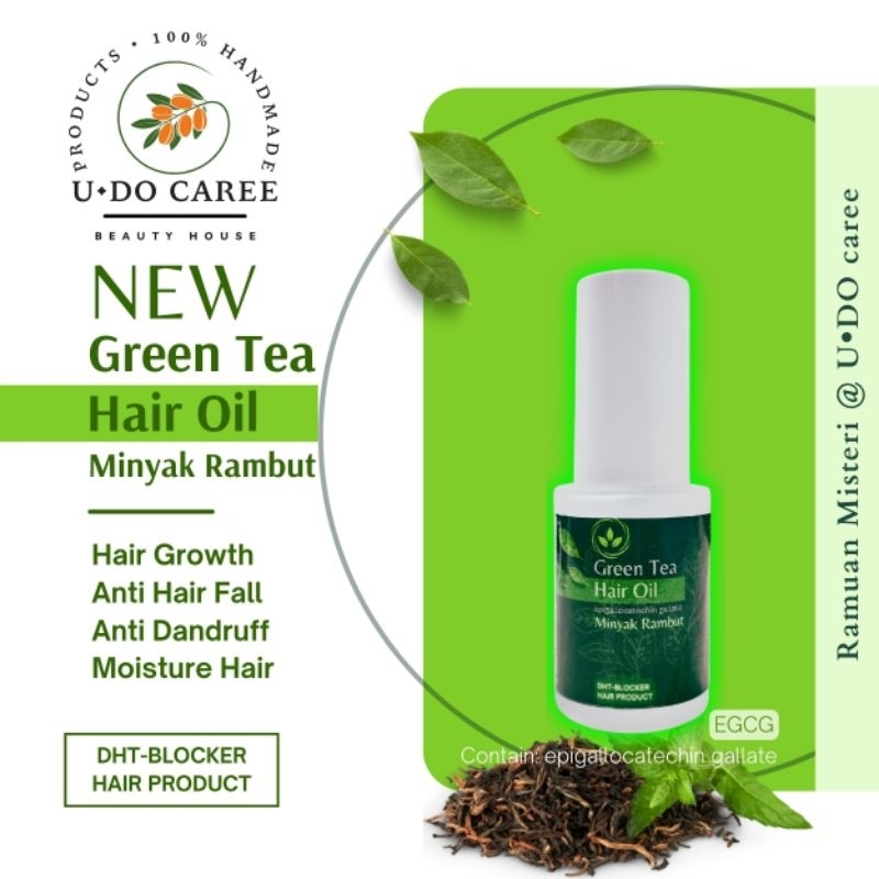 Ramuan MisteriU•Do Caree Natural Green Tea Hair Oil DHTBlocker