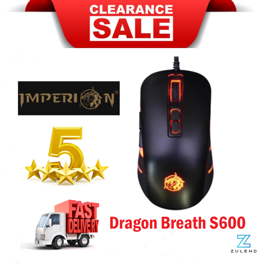 Imperion S600 Dragon Breath RGB Color Professional Gaming Mouse Omron ...