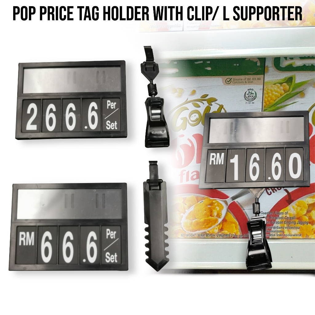 JME Ready Stock Supermarket Price Display Vegetable Price Display Clip ...