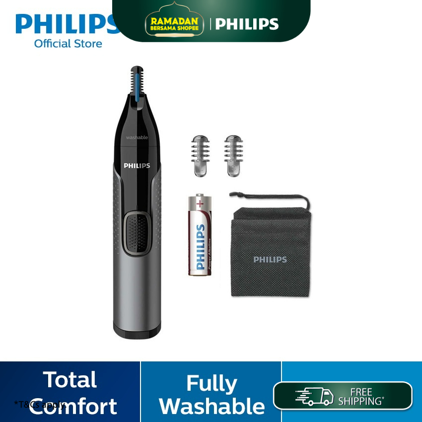 Philips Series 3000 Nose, Ear & Eyebrow Trimmer NT3650/16 Shopee Malaysia
