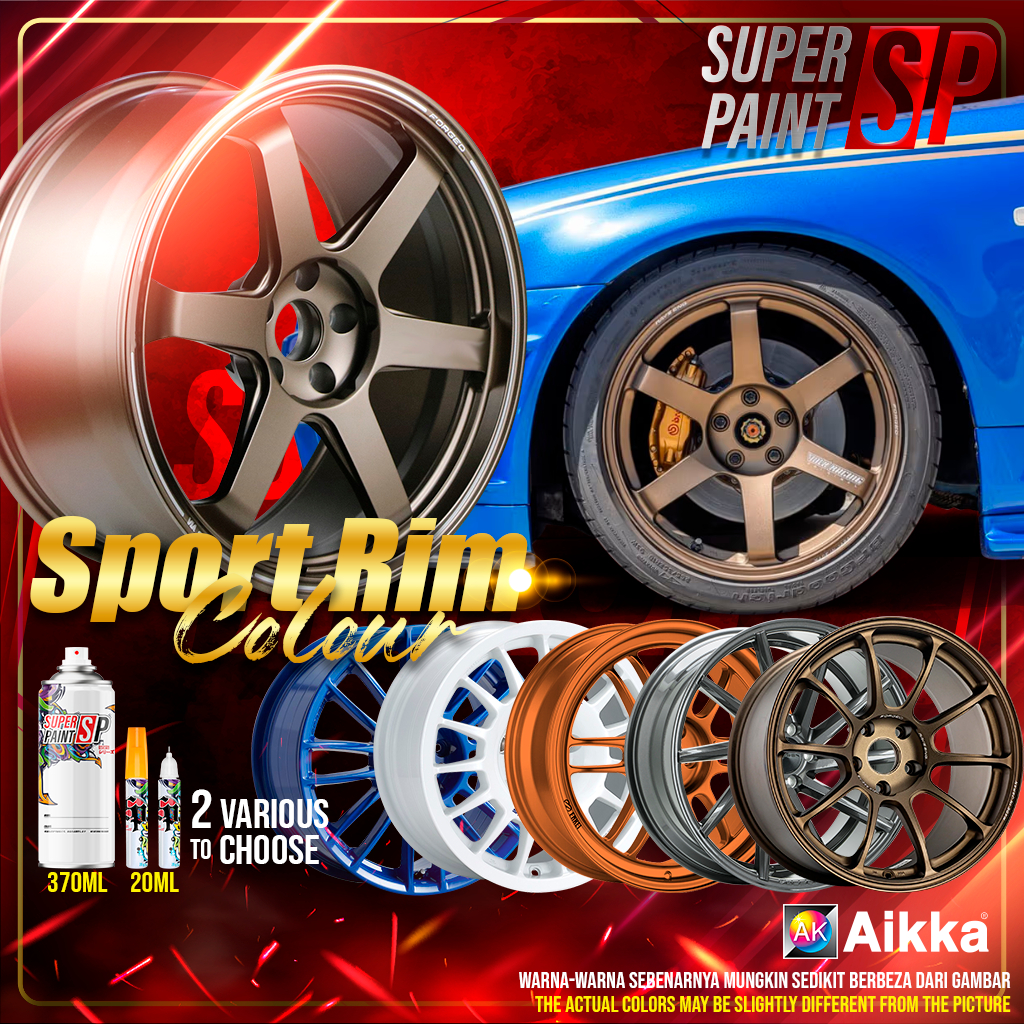 Sport Rim Paint for Car Motor ENKEI / VOLK TE37 / VOSSEN Aerosol Spray ...