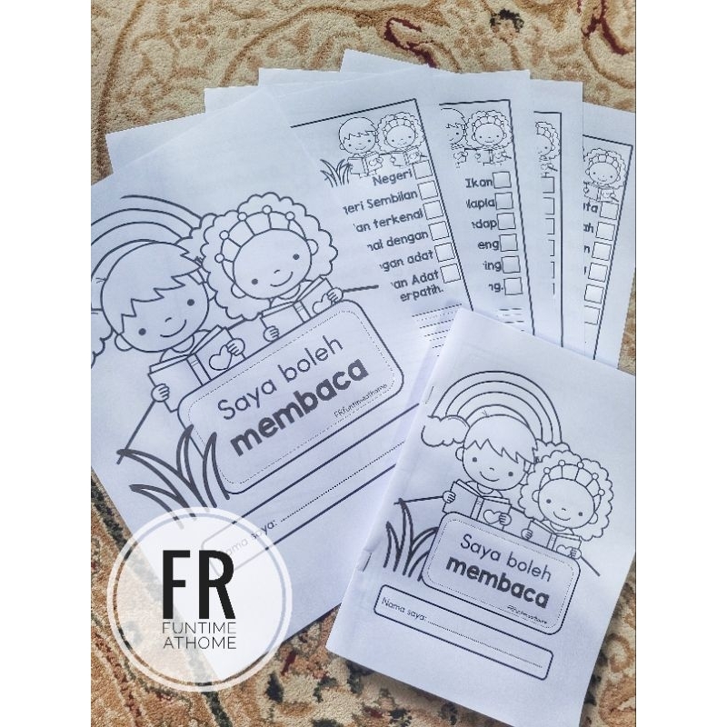 [PRINTABLE PDF] BM Saya boleh membaca 80 petikan ayat, baca tulisan ...