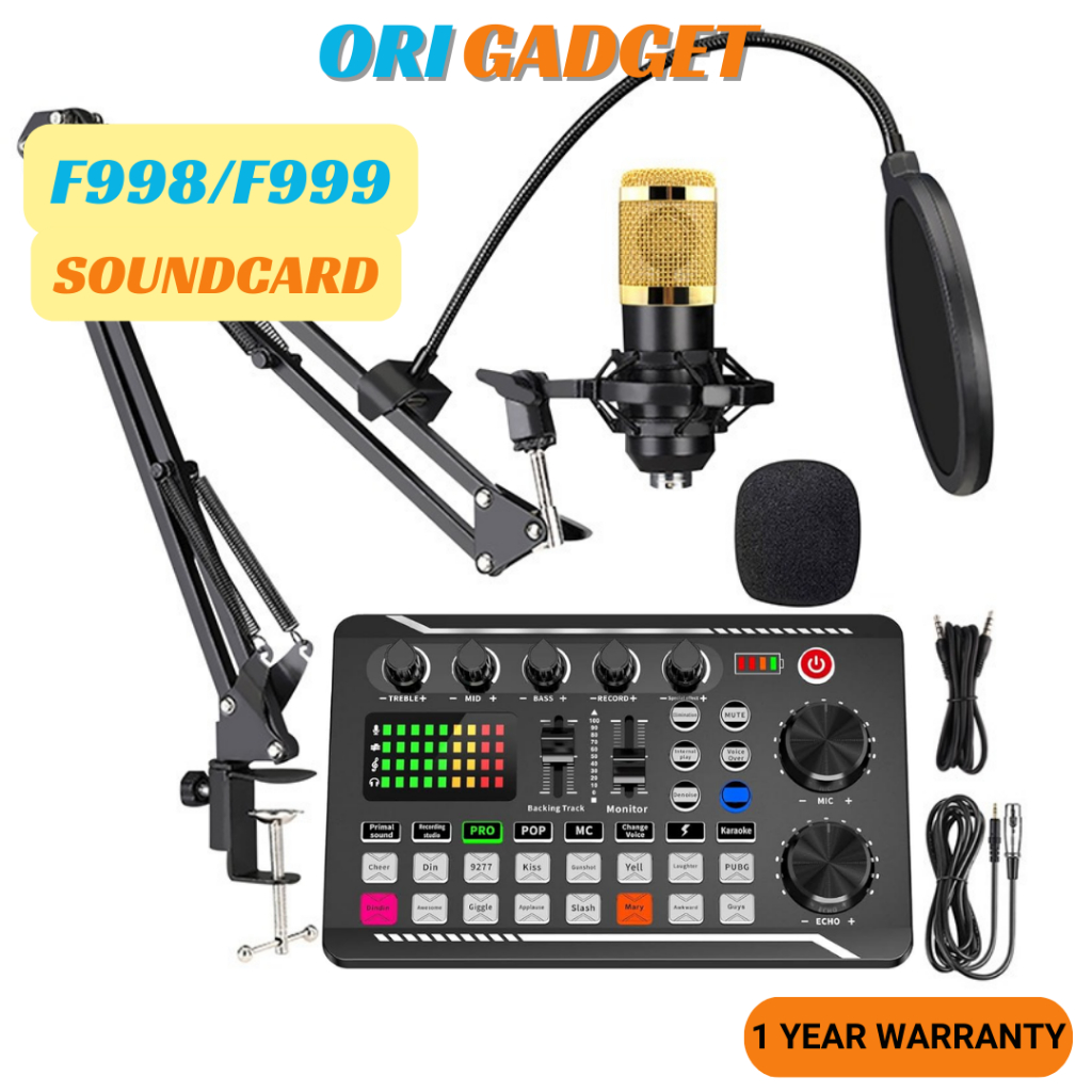 F998/F999 Sound Card with BM800 Microphone For Radio Boardcasting ...