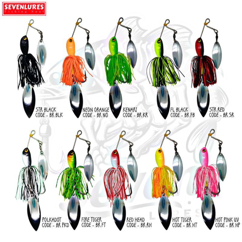 SEVENLURES 30gram BR SPECIAL SPINNERBAIT for TOMAN SPINNER BAIT GEWANG ...