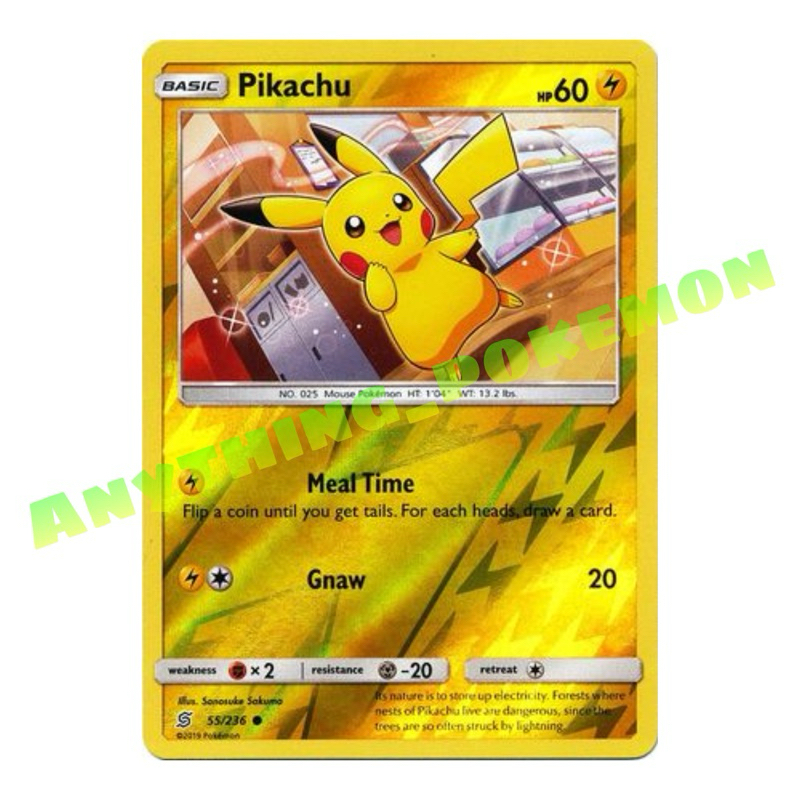 Pokemon Card - Pikachu (35/108), (54/214), (40/147), (55/236) -  NORMAL/REVERSE HOLO - XY, Sun&Moon | Shopee Malaysia