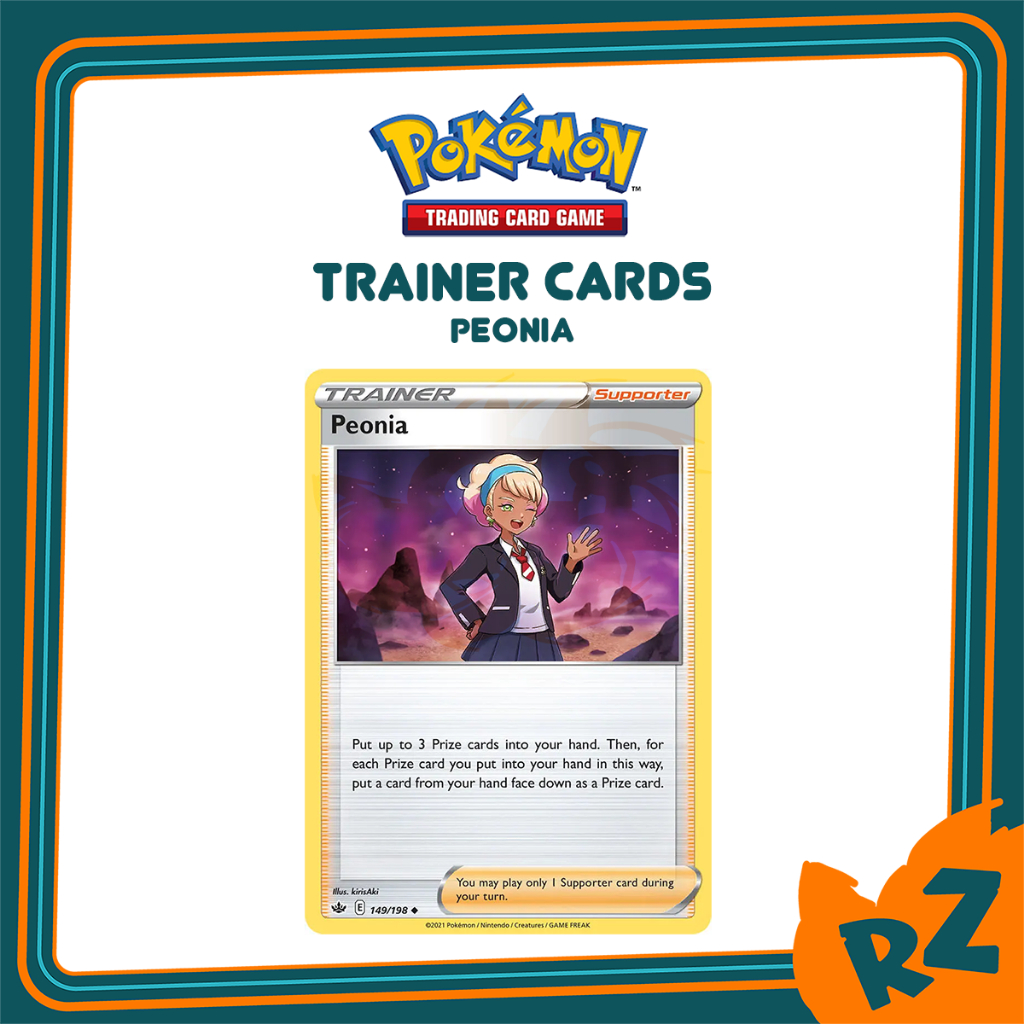 [Original] Pokemon TCG Card Peonia Supporter Trainer Singles (Chilling ...