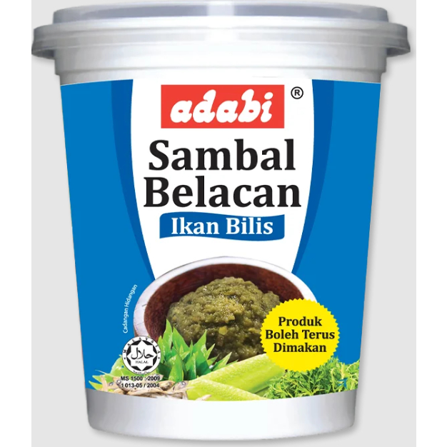 ADABI Sambal Belacan Ikan Bilis 180 g Cup | Shopee Malaysia