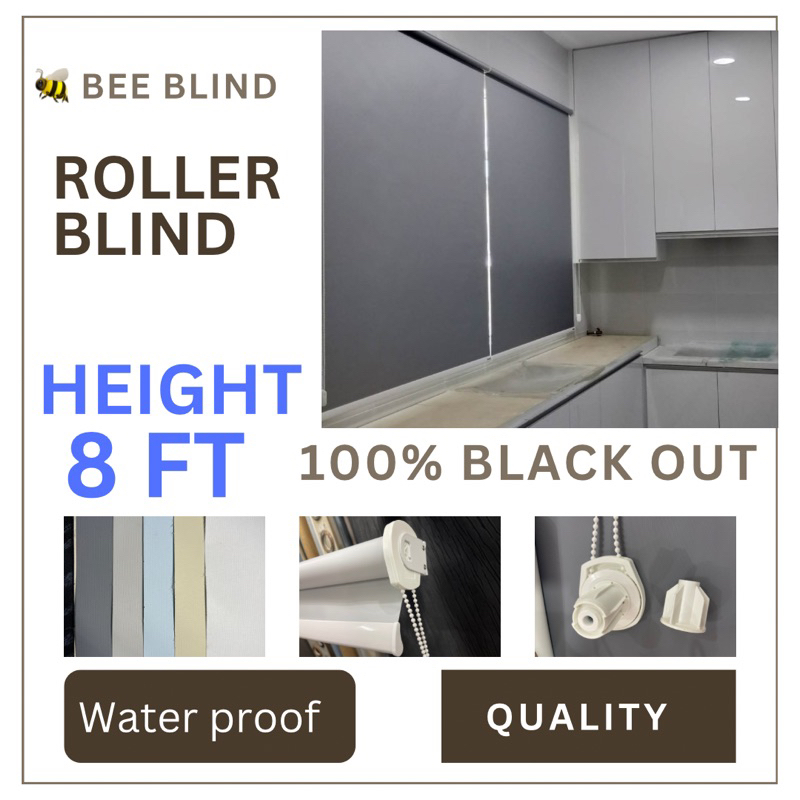 🐝Bee blind/Roller blind/blackout roller blind/quality roller blind/8ft ...