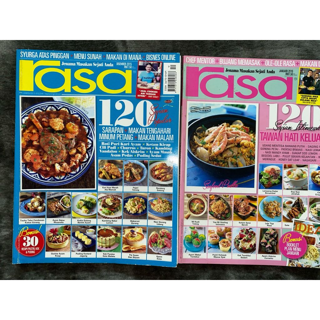 MAJALAH PRELOVED: RASA (120 MENU PILIHAN SAJIAN POPULAR & TAWAN HATI ...
