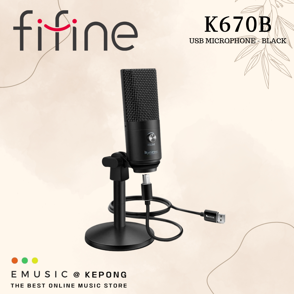 FIFINE K670B USB Microphone Best Budget Condenser Microphone For