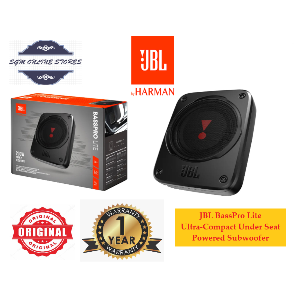 Jbl Basspro Lite Inch Ultra Compact Under Seat Powered Subwoofer