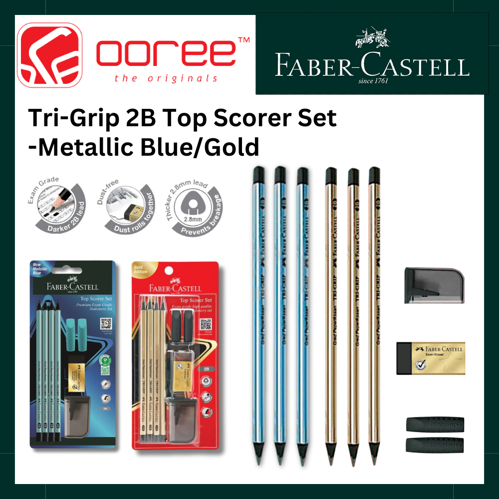 FABER CASTELL TRI-GRIP 2B TOP SCORER SET PENCIL LIMITED EDITION ...